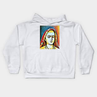 Adi Shankara Abstract Portrait | Adi Shankara Artwork 2 Kids Hoodie